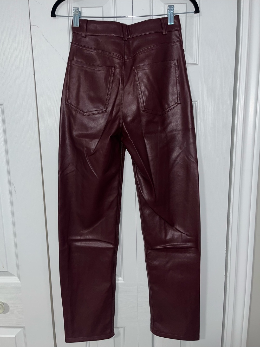 Dynamite Justina Straight Faux-Leather Pants